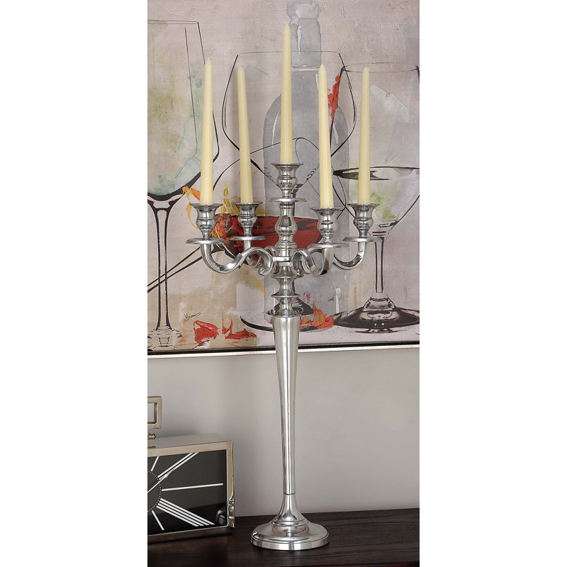 Cole & Grey Aluminum Candelabra & Reviews Wayfair
